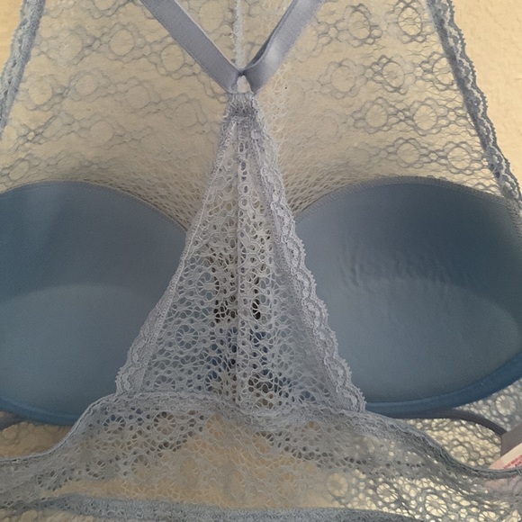 No Boundaries Blue lace front push-up bra - Picture 10 of 12